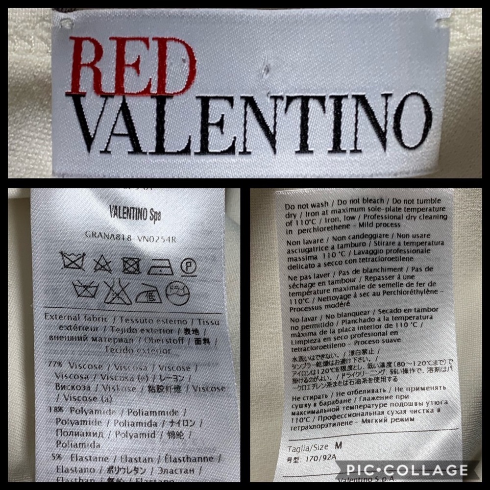 Red Valentino Beige Mini-Dress Size M - Picture 7 of 7